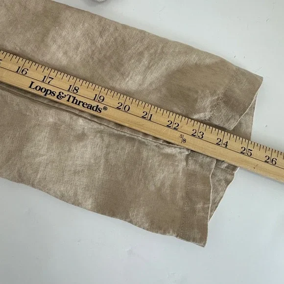 Quince 100% European Linen Pants Sz S Flax Beige Coastal Minimalist Euro Summer - Picture 12 of 12
